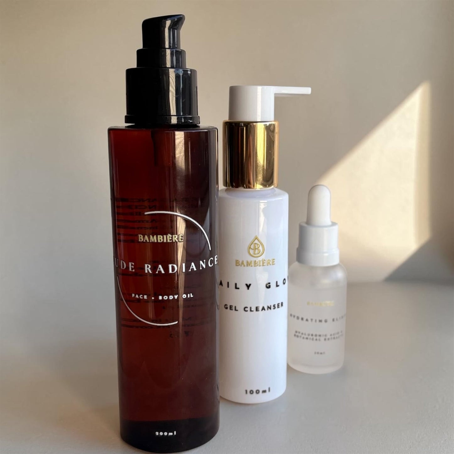 The Glow Starter – 3 - Step Skincare Set for Beginners - Bambière