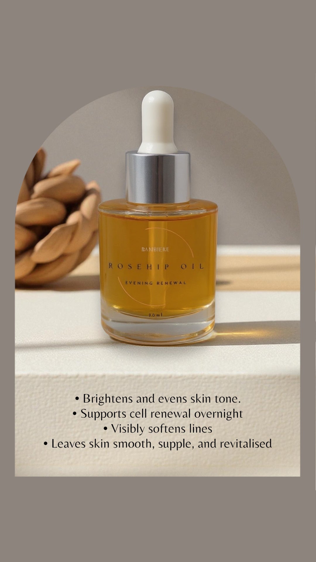 Rosehip Oil | Evening Renewal Face Oil for Overnight Repair