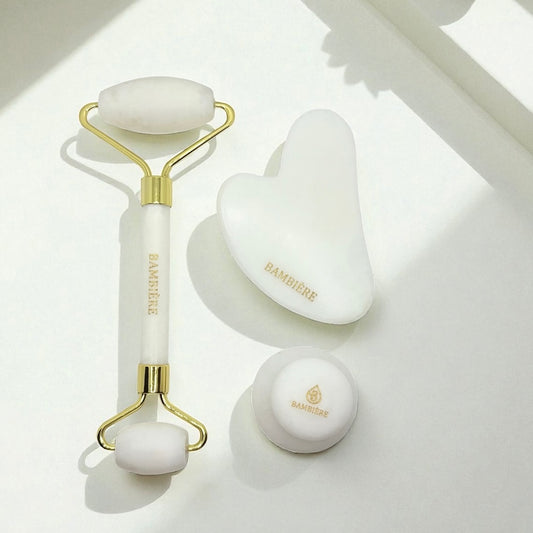 White Jade Facial Tools | Certified Natural Stone