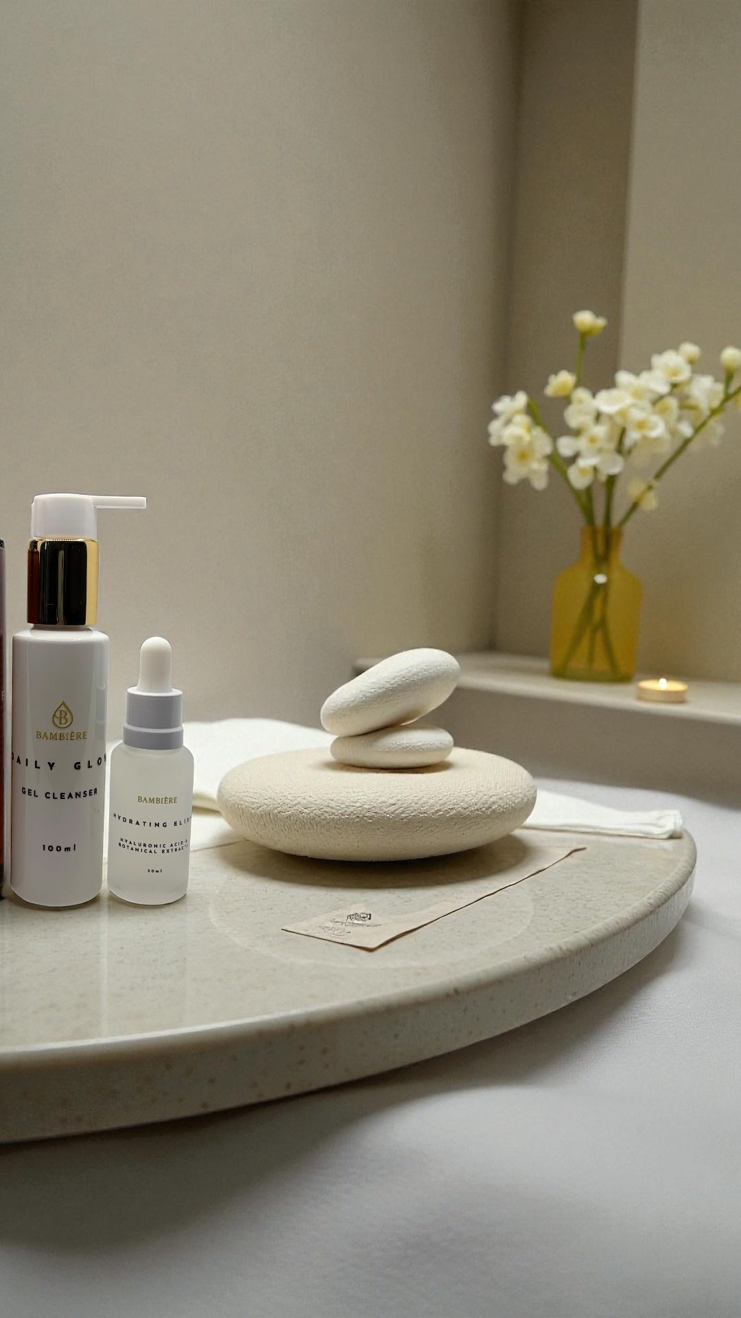 The Glow Starter – 3-Step Skincare Set for Beginners | Cleanser, Serum & Oil | Bambière