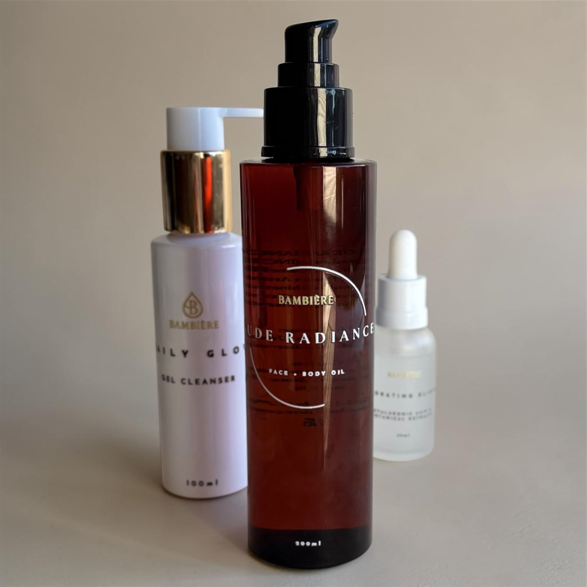 The Glow Starter – 3 - Step Skincare Set for Beginners - Bambière